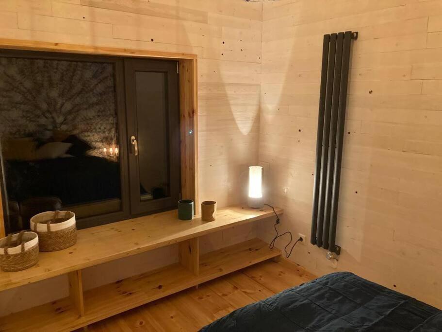 Gemuetliches Holzhaus Am See Warin エクステリア 写真